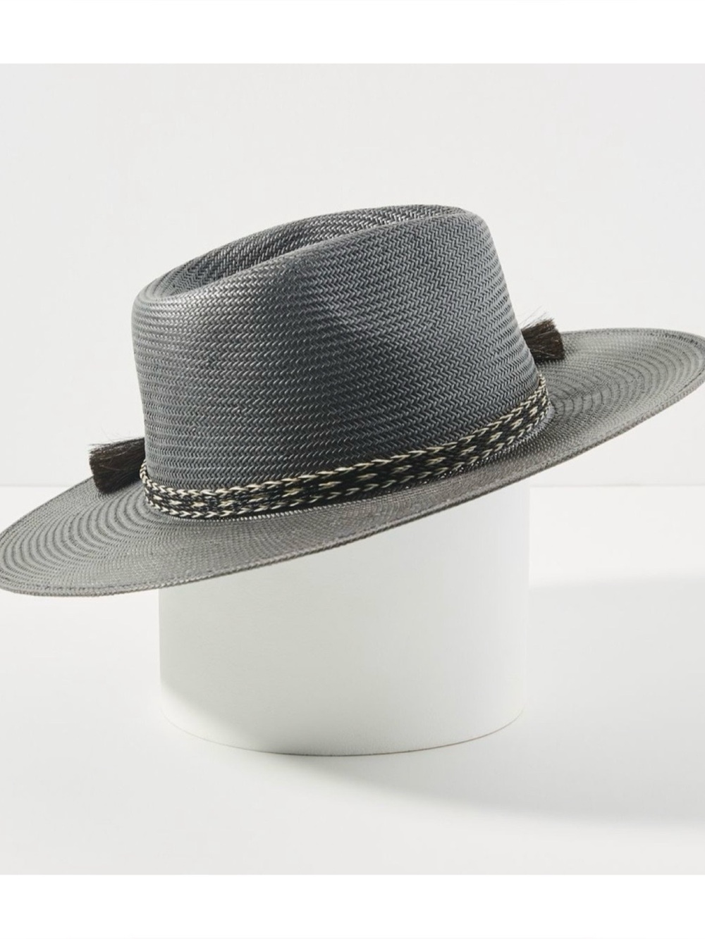 NWOT Anthropologie Wyeth Prudence Tassel-Trimmed Rancher Hat In Black O/S